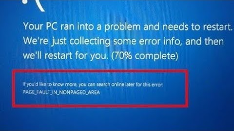 How to fix PAGE_FAULT_IN_NON_PAGED_AREA(WdFILTER.sys) in windows 10
