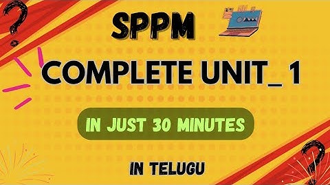 sppm unit 1 | in one shot (30 minutes) in a easy way