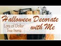 Halloween Decorate with Me using mostly Dollar Tree items