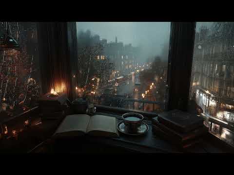 Studying Alone By The Window In Rainy Victorian London Dark Autumn Academia Studying Alone By The Window In Rainy Victorian London Dark Autumn Academia