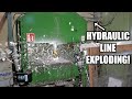 Our Hydraulic Press Broke Down While Exploding Books!