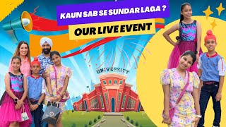Kaun Sab Se Sundar Laga ? Our Live Event | RS 1313 VLOGS | Ramneek Singh 1313