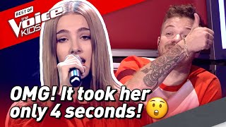 14-Year-Old Jade has QUICKEST CHAIR TURN in The Voice Kids! 😱