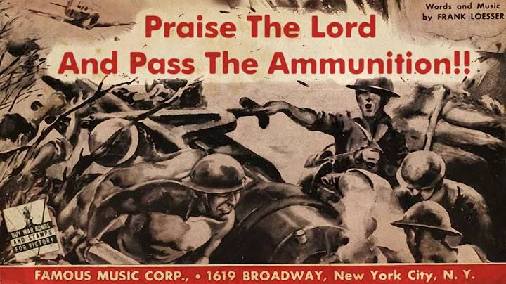 Praise the Lord and Pass the Ammunition Live version - Live performance video thumbnail