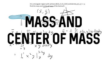 Mass and Center of Mass of a Lamina | Calculus 3