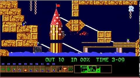 Lemmings Custom Level: TRIBUTE TO LACKTARDO