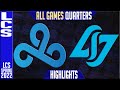 C9 vs CLG Highlights ALL GAMES | LCS Lock In Quarterfinals | Cloud9 vs Counter Logic Gaming