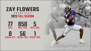 Zay Flowers 2023 Season Highlights | Every Target, Catch, and Run