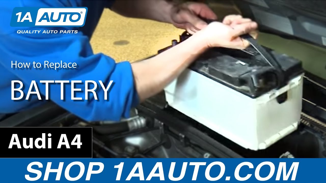 How to Install Replace Battery 2005-08 Audi A4 - YouTube