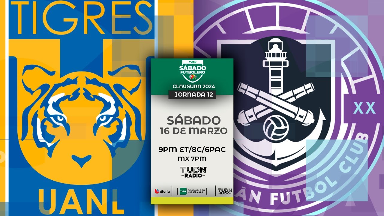 TIGRES VS MAZATLÁN EN VIVO 🔴 JORNADA 12 LIGA MX CLAUSURA 2024 - YouTube