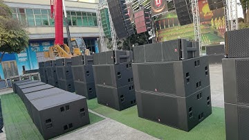 Line Array Testing in T.I Audio before shipping