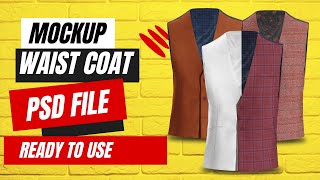 Elevate Your Designs with Free Professional Vest Mockup Templates 🎨 | Download Now!