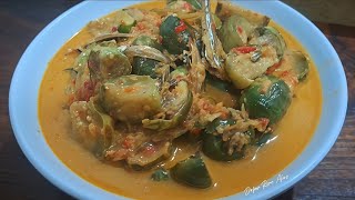 Pecak terong pondoh, a specialty of Blitar