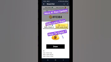 How To Claim Mozo AI Daily Lucky Draw #shorts #mozo #mozomining #mozoai #mozodailyluckydraw