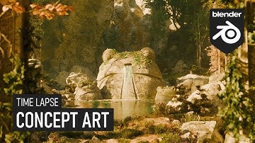 Blender Concept Art (time lapse)