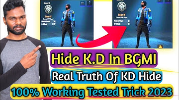 How To Hide K.D In BGMI/PUBG 2023 Hindi | Pubg Mobile Me KD Kaise Hide Kare 2023