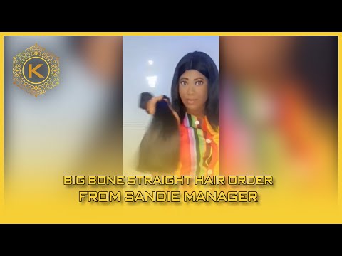 Video Big Bone Straight Hair Order From Sandie Manager 56