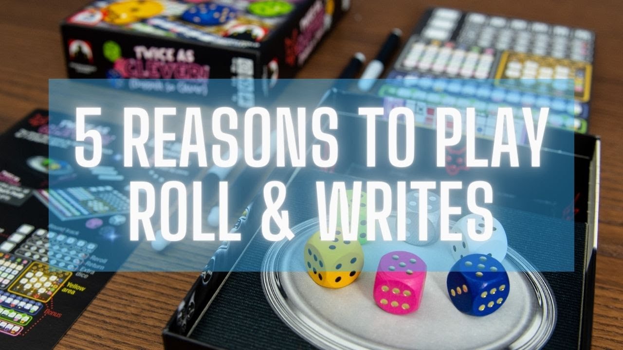 Top Five Reasons to Play Roll & Write Board Games!