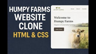 I Built a Humpy Farms Website Clone Using HTML & CSS