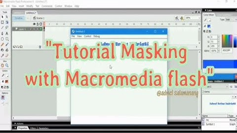 Tutorial Masking teks with Macromedia flash | Membuat Mask | Cara membuat Masking Text