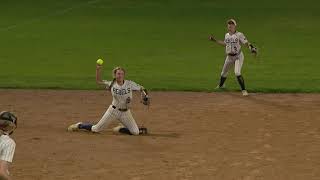 Champlin Park Softball - Reese Reimler&#39;s Diving Catch and Throw to 1st