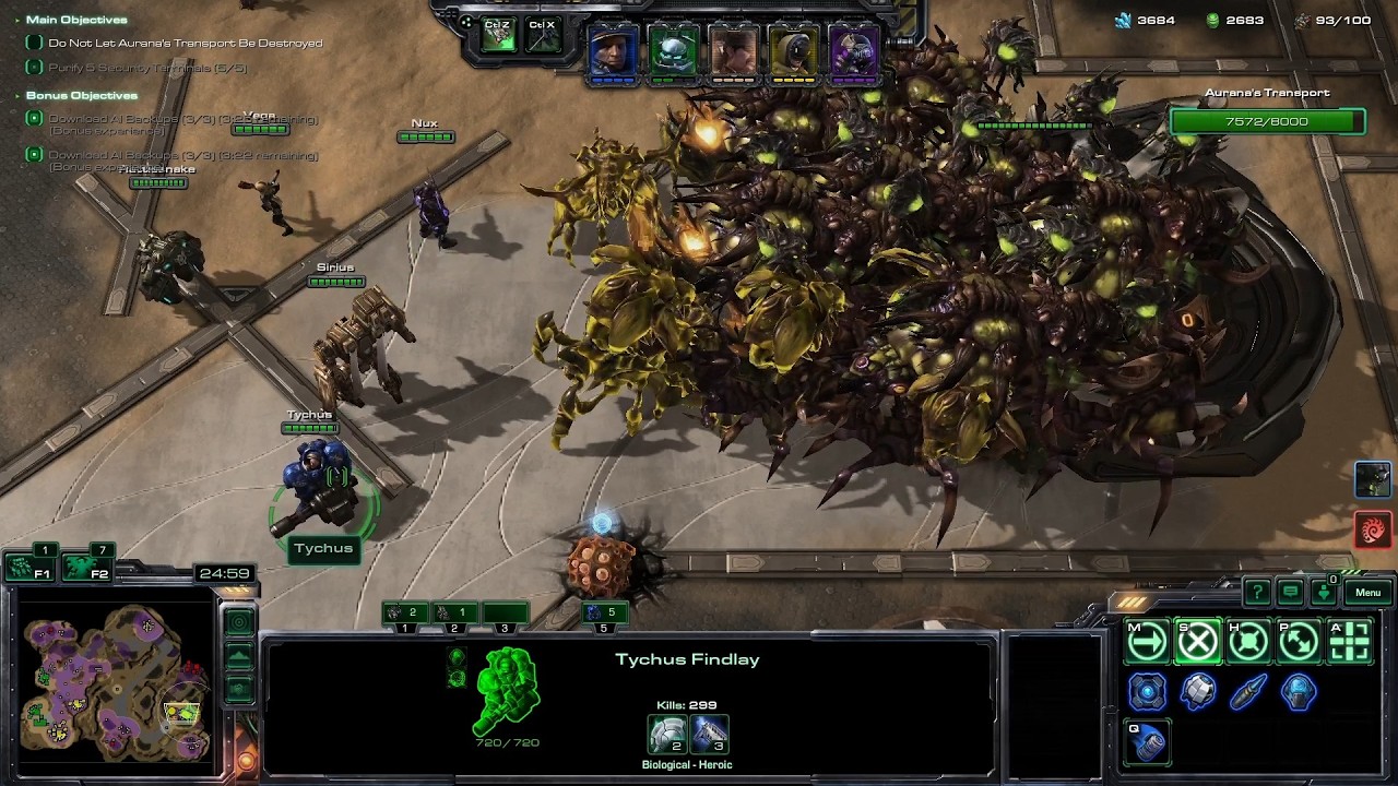 StarCraft 2 Co-op – Tychus & Abathur | Malwarfare Brutal