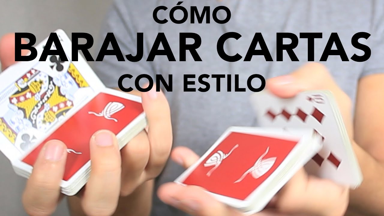 Trucos de barajado de cartas con cartas españolas