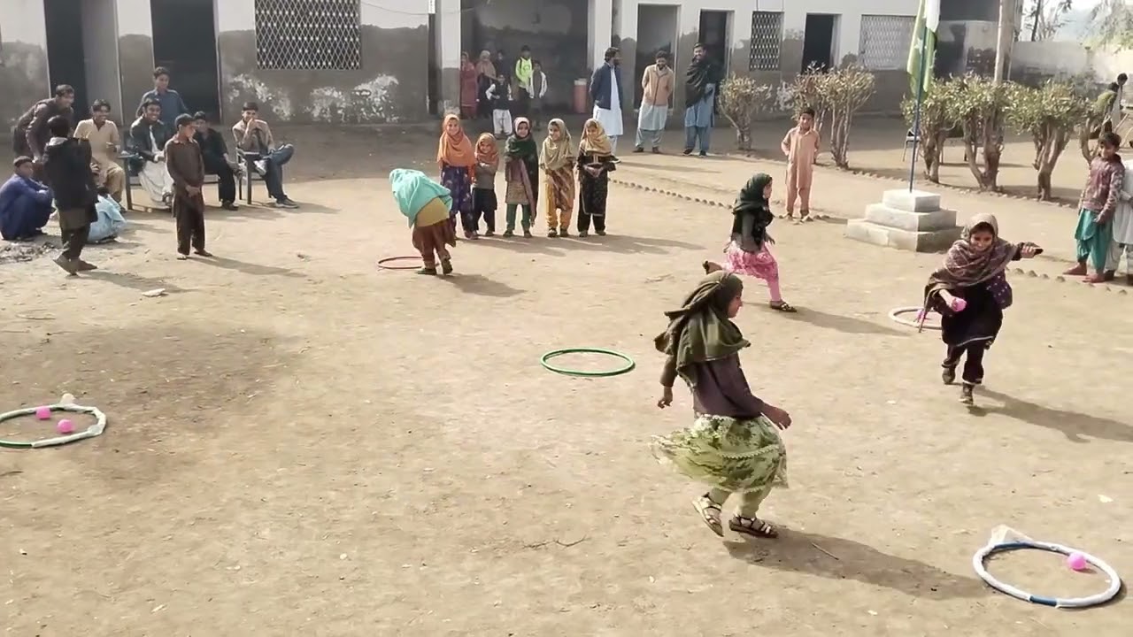 The first person to put three balls in their goal wins.