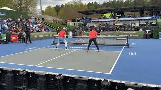 Amazing pickleball point Ben Johns & Colin Johns vs Thomas Wilson & Christian Alshon Cary NC PPA