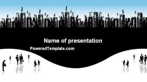 City PowerPoint Template by PoweredTemplate.com