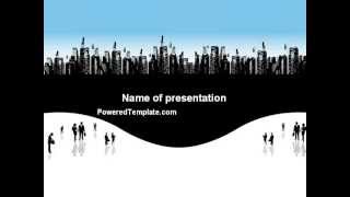 City PowerPoint Template by PoweredTemplate.com