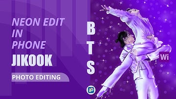 JIKOOK editing / ibis paint tutorisl/ BTS JIMIN and JUNGKOOK/JIKOOK neon edit /blackswan jikook edit