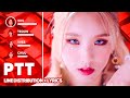 LOONA - PTT Paint The Town Line Distribution +s Color Coded PATREON REQUESTED