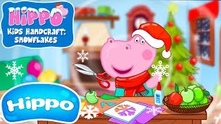 Hippo 🌼 Kids handcraft 🌼 Snowflakes 🌼 Teaser screenshot 3