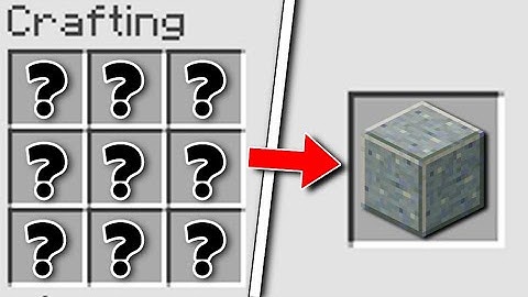 Minecraft: How to Craft Polished Andesite (10 Second Crafts)