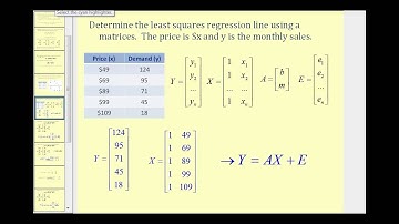 Realizar regresión lineal usando matrices