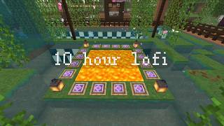 cozy minecraft lava pond sanctuary 🌿🔥 10 hours of lofi beats to relax/study