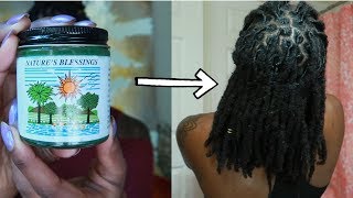 NATURES BLESSING PRODUCT REVIEW + RETWIST ON DRY LOCS