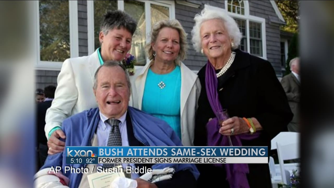George H.W. Bush witness at Maine same-sex wedding