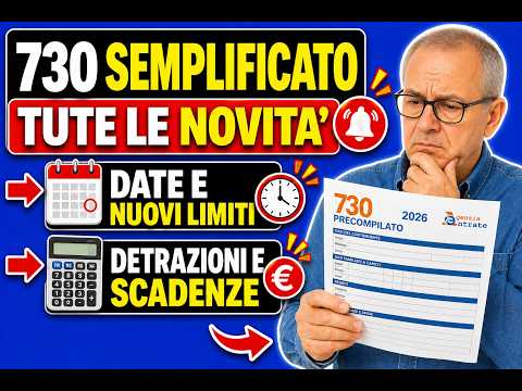 Video ULTIM'ORA! Guida al 730 Precompilato 2026: Date, Novità e Come Non sbagliare