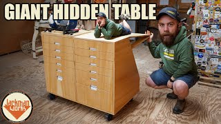 TRIPLE your Table Space with a Weirdly Custom Cabinet by Jackman Works 144,812 views 1 year ago 8 minutes, 52 seconds