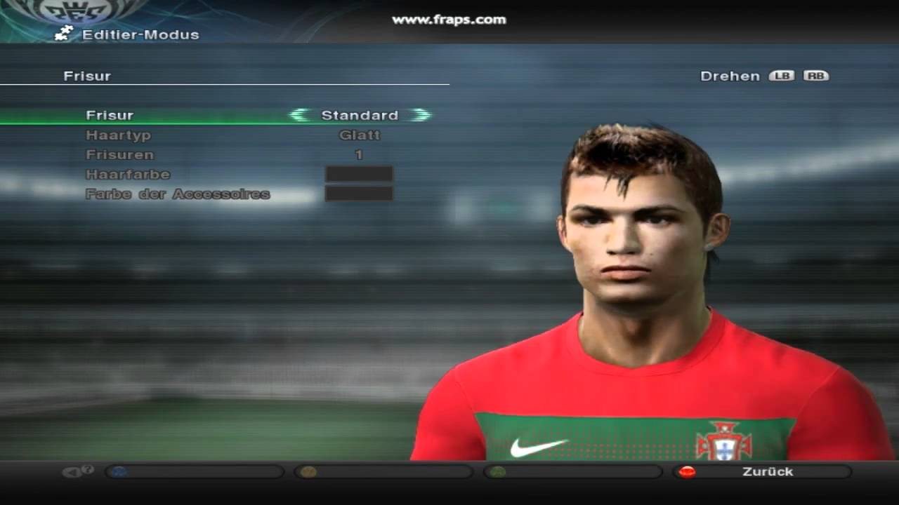 ★Pes 2011 Cristiano Ronaldo CR7 [Original Face + Hair Euro 