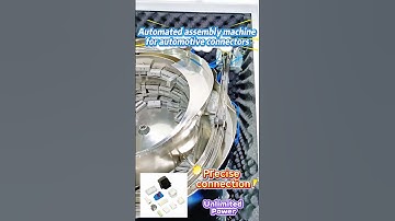 Automated assembly machine for automotive connectors #machine #factoryproducts #factory