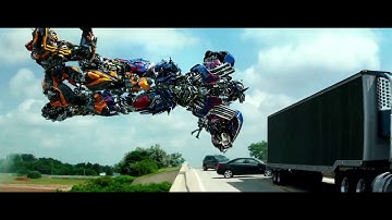 Transformers Age of Extinction - Galvatron chase Scene HD2014