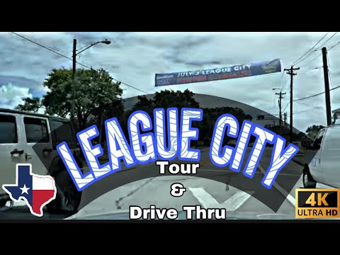 [4K] League City, Texas - Galveston County's Largest City (Tour & Drive Thru)