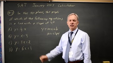 SAT Test 8: Slope of a line - question #4-7