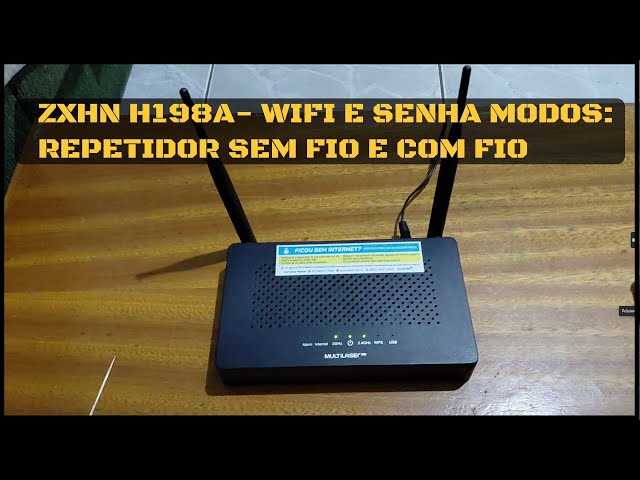 ZXHN H198A ROUTER HOW TO SET UP FROM SCRATCH STEP BY STEP | WIRED