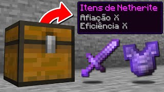 minecraft mas TODOS OS BAÚS TEM ITENS OP!