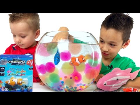 АКУЛА в Аквариуме с РОБОРЫБКАМИ Игры Для Детей РОБОФИШ обзор Robofish game for kids Unboxing toys