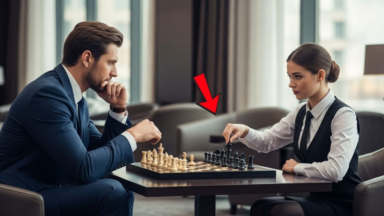 Un miliardar invită o chelneriță la șah de amuzament — nu știa că este un GENIU!